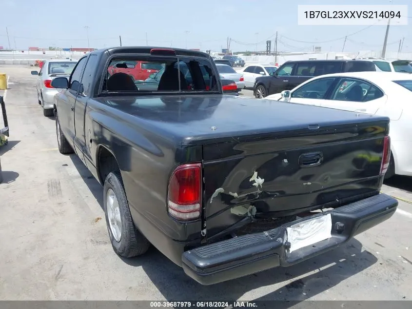 1997 Dodge Dakota Slt/Sport VIN: 1B7GL23XXVS214094 Lot: 39687979