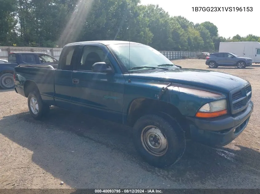 1997 Dodge Dakota Slt/Sport VIN: 1B7GG23X1VS196153 Lot: 40093795