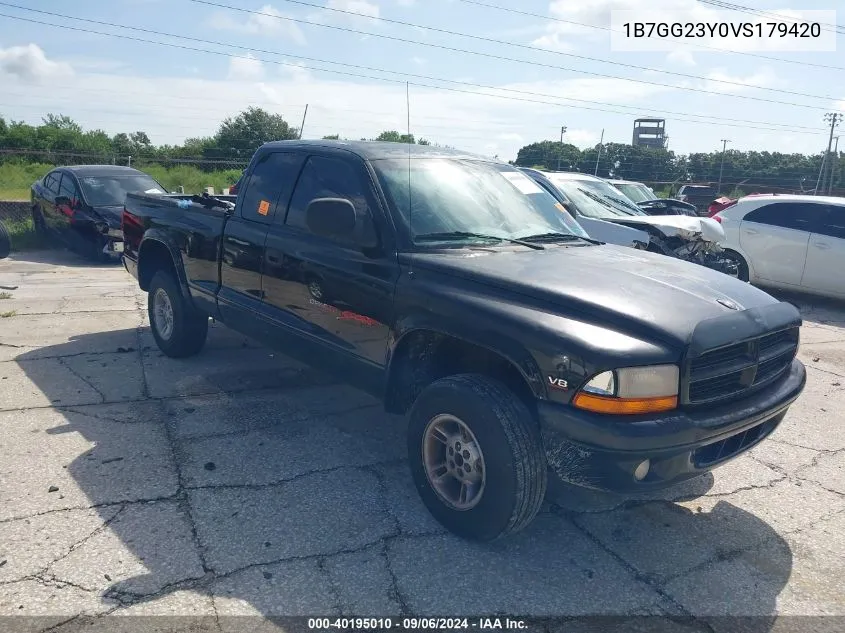 1997 Dodge Dakota Slt/Sport VIN: 1B7GG23Y0VS179420 Lot: 40195010