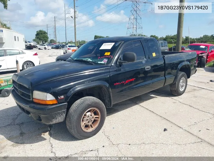 1997 Dodge Dakota Slt/Sport VIN: 1B7GG23Y0VS179420 Lot: 40195010