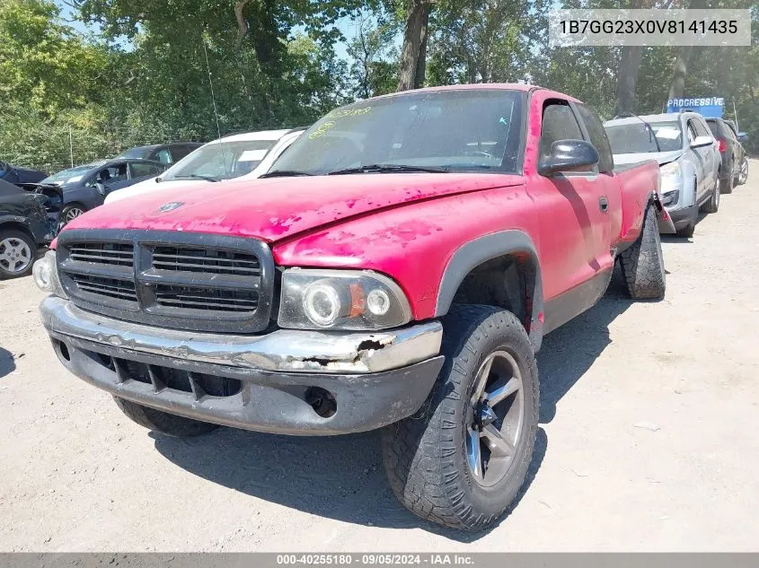 1997 Dodge Dakota VIN: 1B7GG23X0V8141435 Lot: 40255180