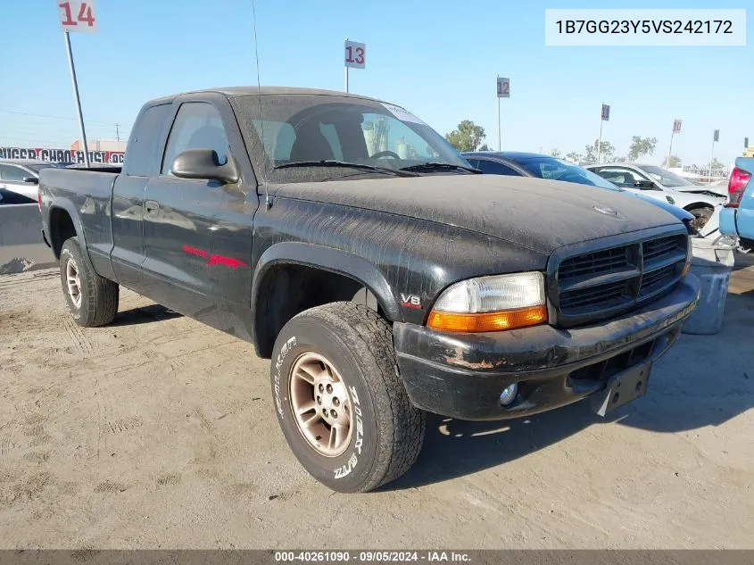 1997 Dodge Dakota VIN: 1B7GG23Y5VS242172 Lot: 40261090