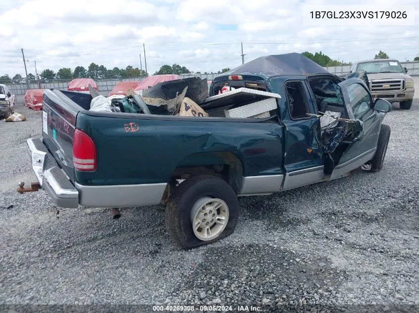 1B7GL23X3VS179026 1997 Dodge Dakota Slt/Sport