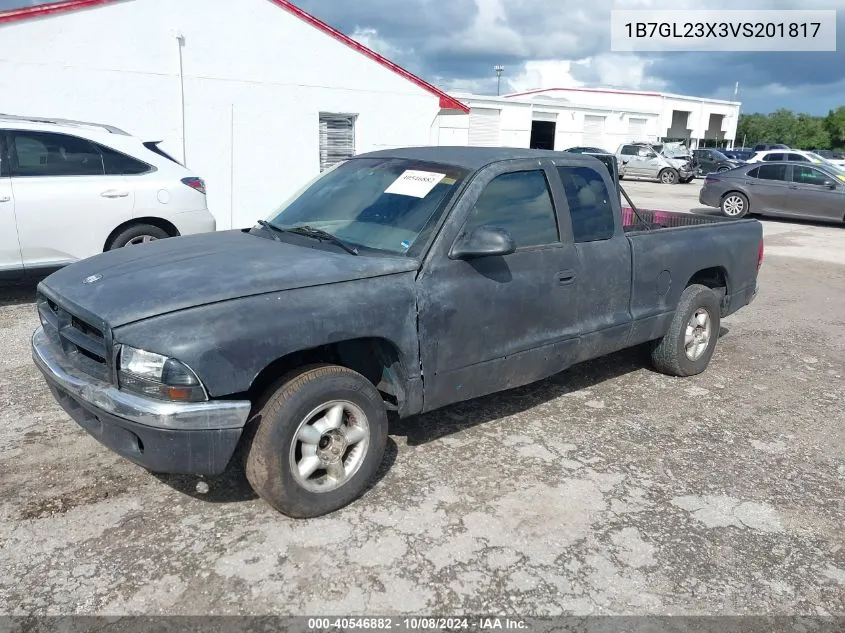 1997 Dodge Dakota Slt/Sport VIN: 1B7GL23X3VS201817 Lot: 40546882