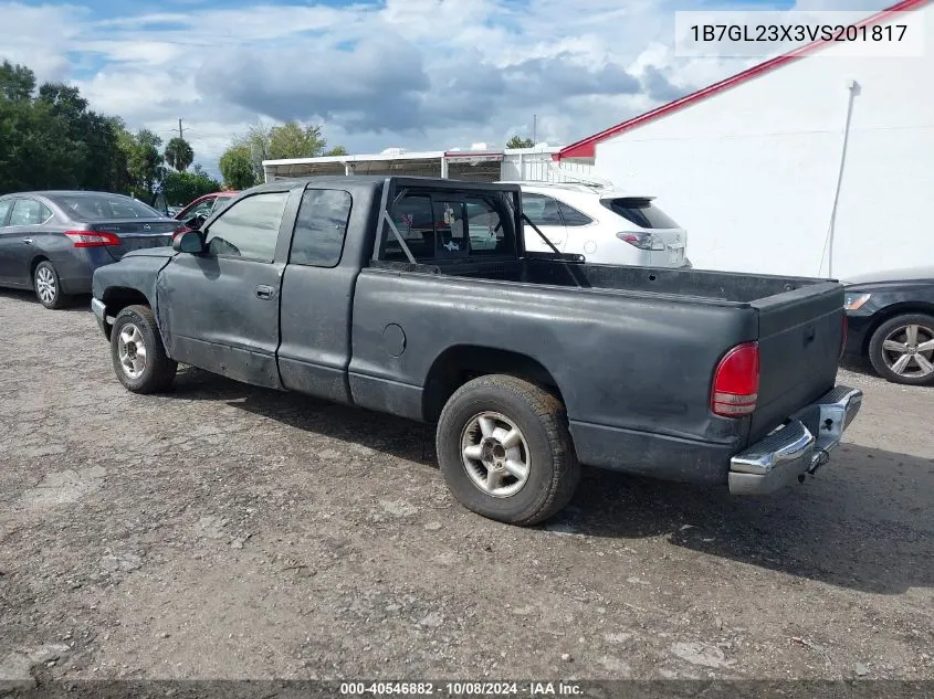 1997 Dodge Dakota Slt/Sport VIN: 1B7GL23X3VS201817 Lot: 40546882