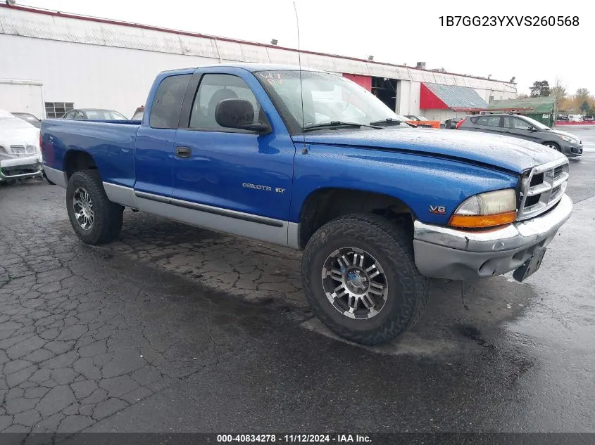 1997 Dodge Dakota Slt/Sport VIN: 1B7GG23YXVS260568 Lot: 40834278