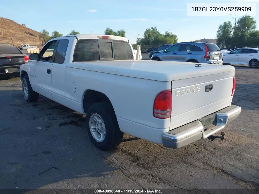 1997 Dodge Dakota Slt/Sport VIN: 1B7GL23Y0VS259909 Lot: 40898640