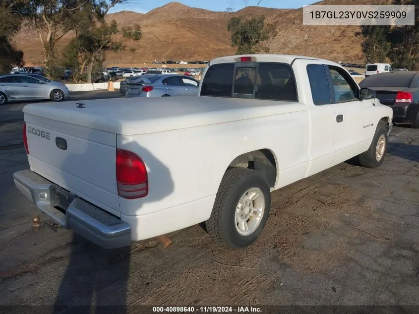 1997 Dodge Dakota Slt/Sport VIN: 1B7GL23Y0VS259909 Lot: 40898640