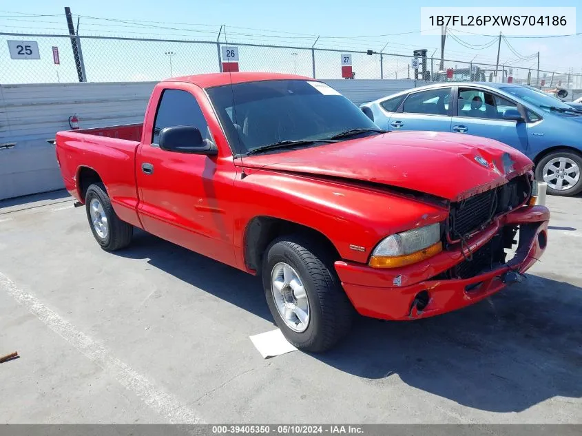 1B7FL26PXWS704186 1998 Dodge Dakota Sport