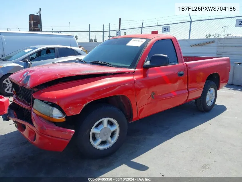 1998 Dodge Dakota Sport VIN: 1B7FL26PXWS704186 Lot: 39405350