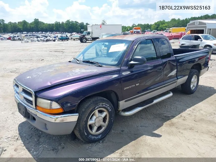 1B7GL22X9WS525163 1998 Dodge Dakota Slt/Sport