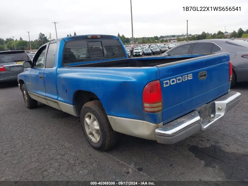 1998 Dodge Dakota Slt/Sport VIN: 1B7GL22X1WS656541 Lot: 40369308