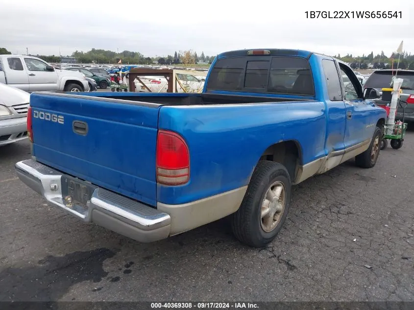 1998 Dodge Dakota Slt/Sport VIN: 1B7GL22X1WS656541 Lot: 40369308