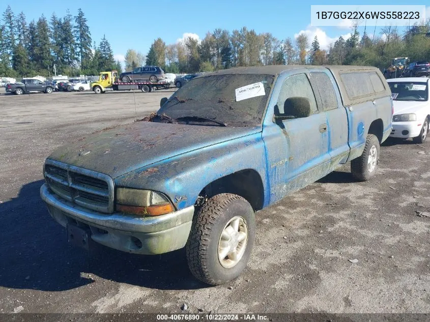 1B7GG22X6WS558223 1998 Dodge Dakota Slt/Sport