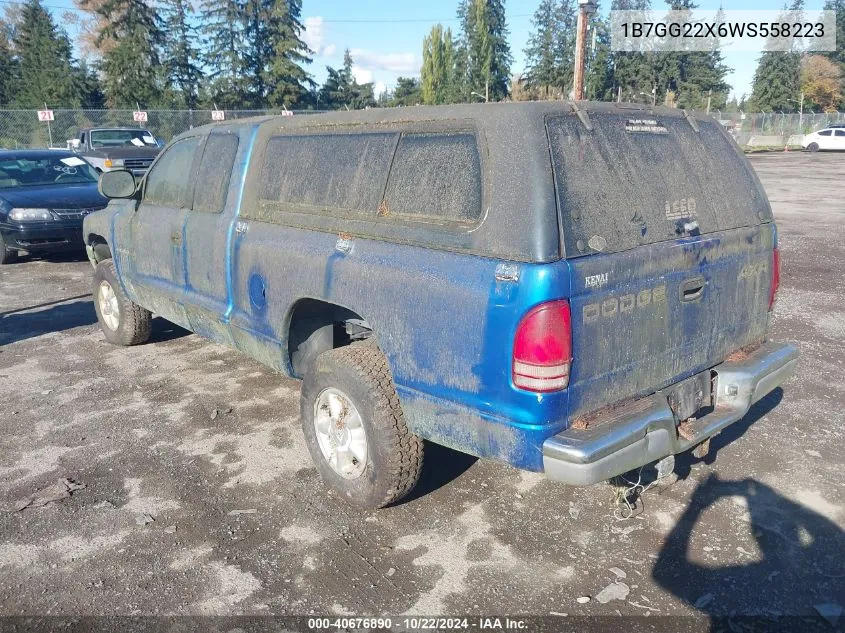 1B7GG22X6WS558223 1998 Dodge Dakota Slt/Sport