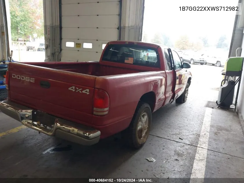 1B7GG22XXWS712982 1998 Dodge Dakota