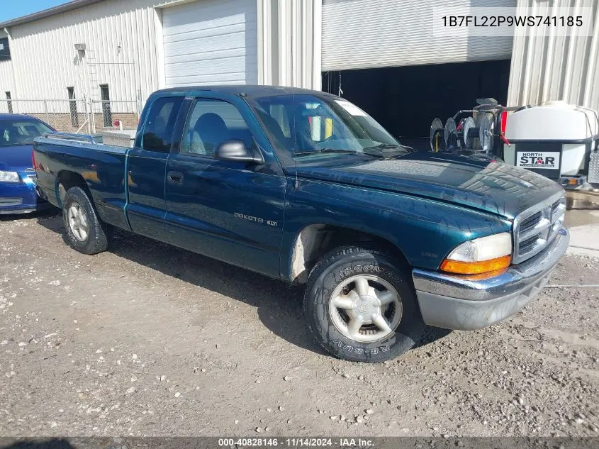 1998 Dodge Dakota Slt/Sport VIN: 1B7FL22P9WS741185 Lot: 40828146