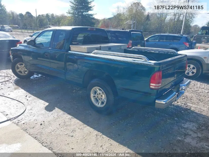 1998 Dodge Dakota Slt/Sport VIN: 1B7FL22P9WS741185 Lot: 40828146