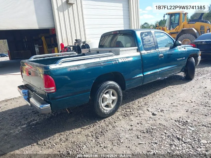 1998 Dodge Dakota Slt/Sport VIN: 1B7FL22P9WS741185 Lot: 40828146