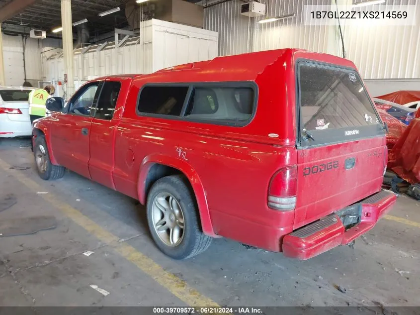 1B7GL22Z1XS214569 1999 Dodge Dakota