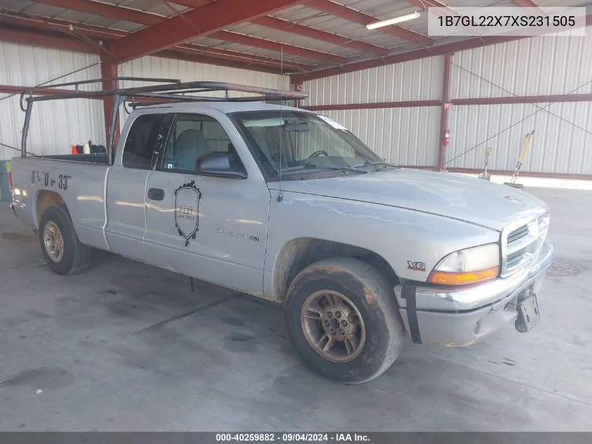 1B7GL22X7XS231505 1999 Dodge Dakota Slt/Sport