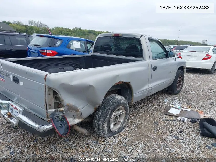 1999 Dodge Dakota VIN: 1B7FL26XXXS252483 Lot: 40452424