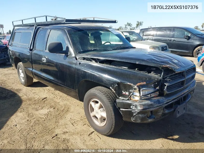 1999 Dodge Dakota Slt/Sport VIN: 1B7GL22X5XS107376 Lot: 40635215