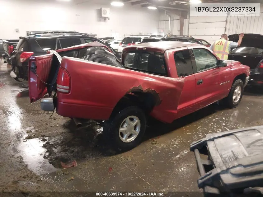 1B7GL22X0XS287334 1999 Dodge Dakota Slt/Sport