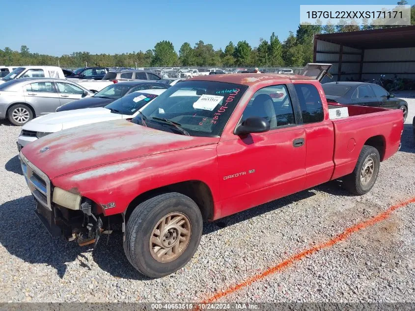 1999 Dodge Dakota Slt/Sport VIN: 1B7GL22XXXS171171 Lot: 40653515