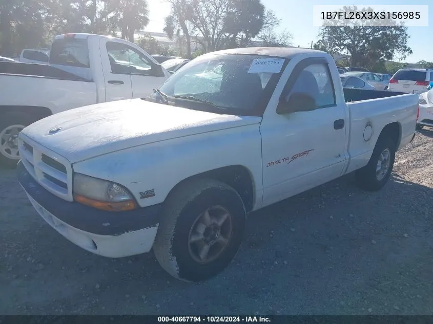 1B7FL26X3XS156985 1999 Dodge Dakota