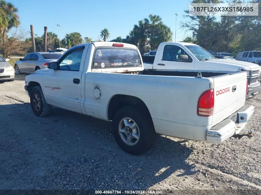 1B7FL26X3XS156985 1999 Dodge Dakota