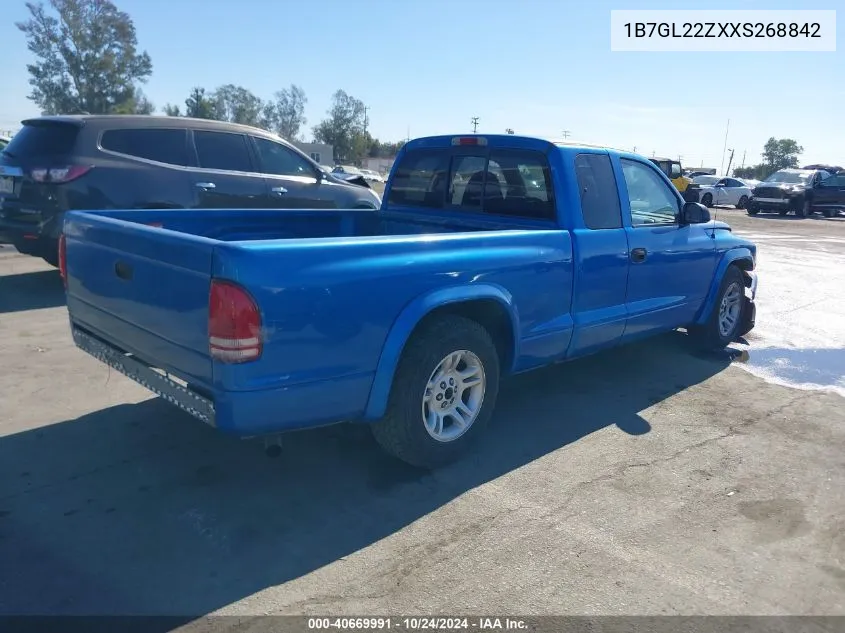 1B7GL22ZXXS268842 1999 Dodge Dakota