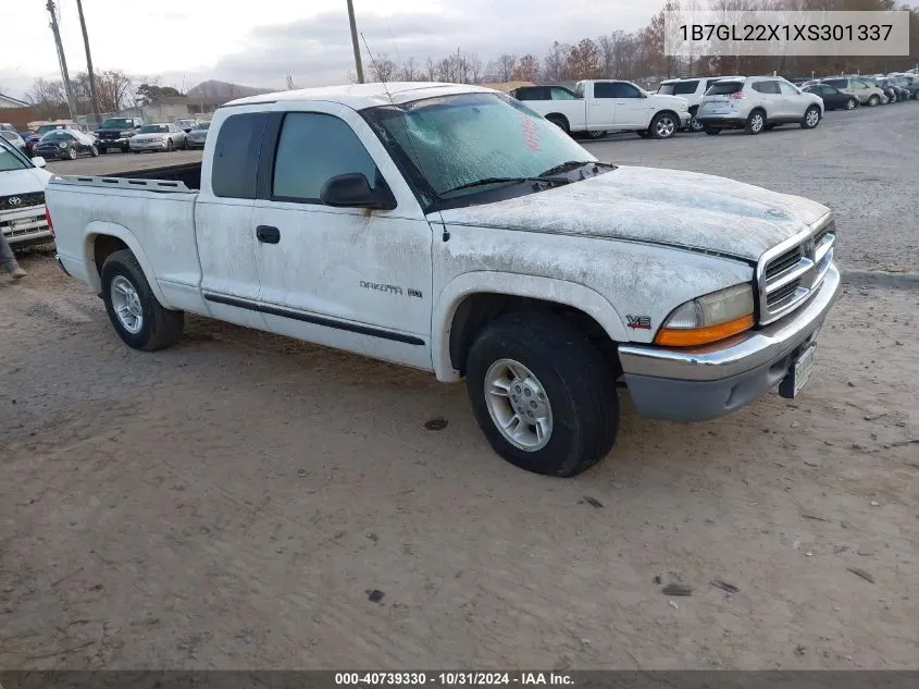 1999 Dodge Dakota Slt/Sport VIN: 1B7GL22X1XS301337 Lot: 40739330