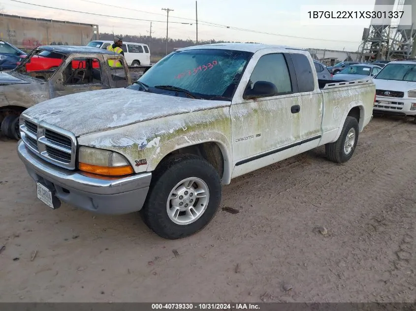 1999 Dodge Dakota Slt/Sport VIN: 1B7GL22X1XS301337 Lot: 40739330