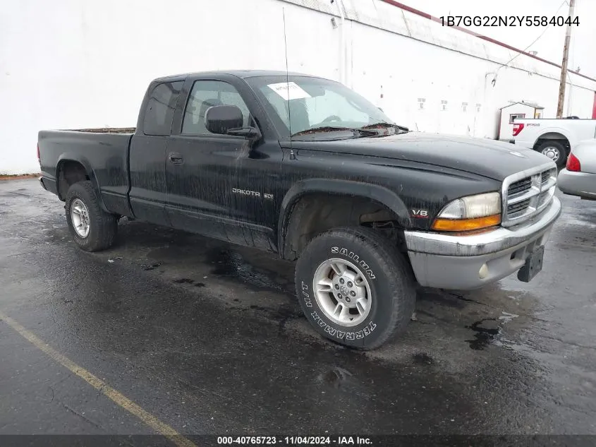 2000 Dodge Dakota Slt/Sport VIN: 1B7GG22N2Y5584044 Lot: 40765723