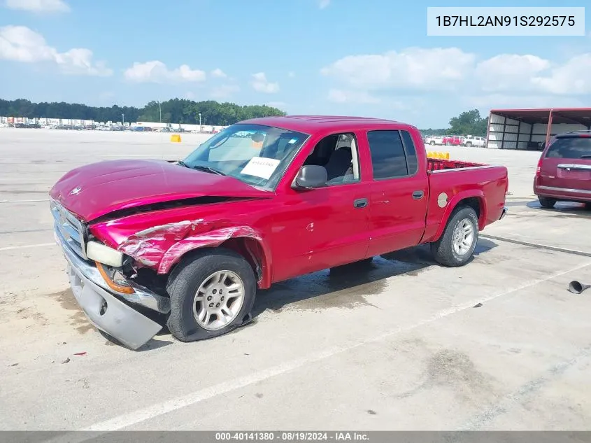 1B7HL2AN91S292575 2001 Dodge Dakota Slt/Sport