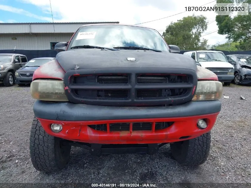 2001 Dodge Dakota Slt/Sport VIN: 1B7GG2AN91S112320 Lot: 40146191