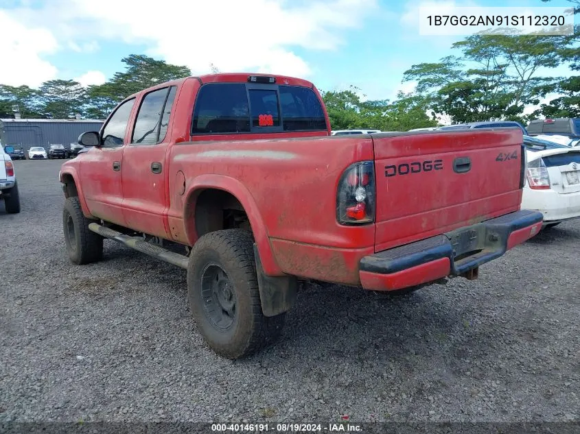 1B7GG2AN91S112320 2001 Dodge Dakota Slt/Sport