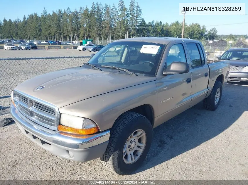 1B7HL2AN81S328269 2001 Dodge Dakota Slt/Sport