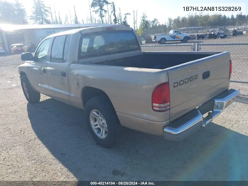 1B7HL2AN81S328269 2001 Dodge Dakota Slt/Sport