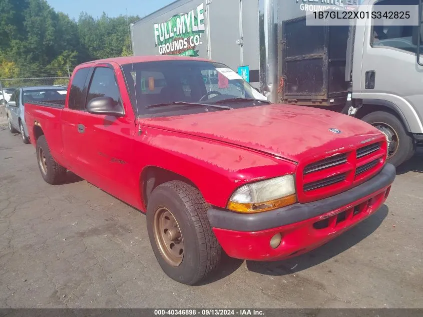 2001 Dodge Dakota Slt/Sport VIN: 1B7GL22X01S342825 Lot: 40346898