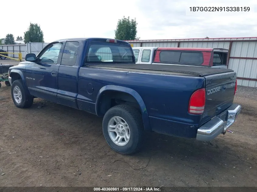 2001 Dodge Dakota Slt/Sport VIN: 1B7GG22N91S338159 Lot: 40360981