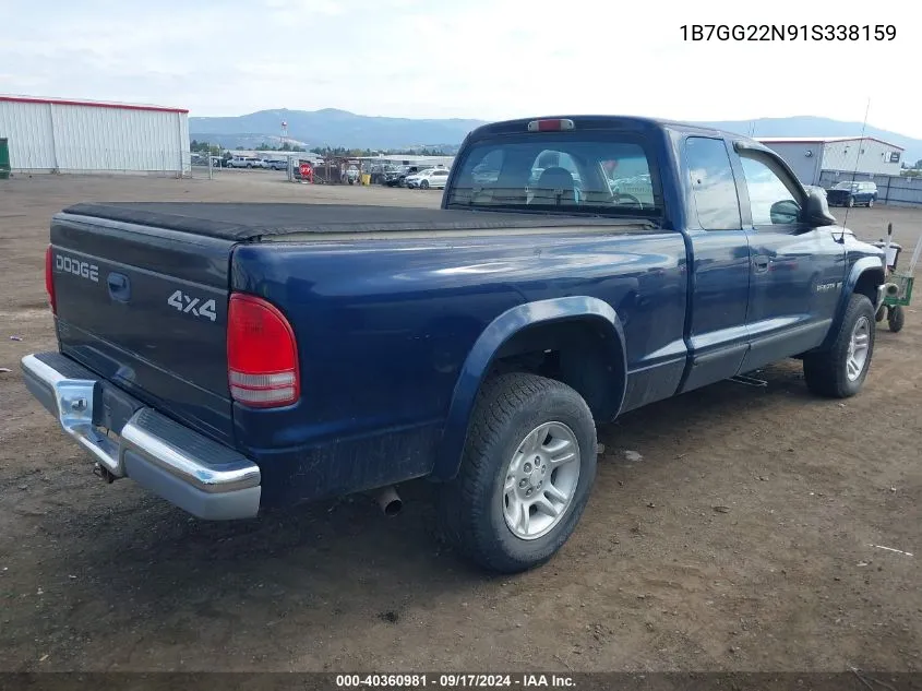 2001 Dodge Dakota Slt/Sport VIN: 1B7GG22N91S338159 Lot: 40360981