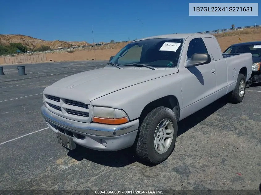 2001 Dodge Dakota Slt/Sport VIN: 1B7GL22X41S271631 Lot: 40366601