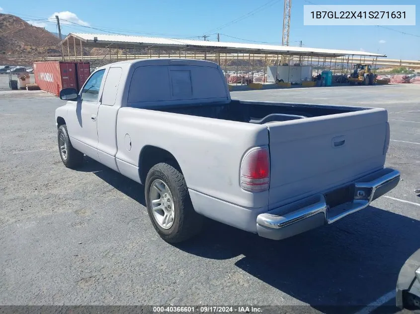 2001 Dodge Dakota Slt/Sport VIN: 1B7GL22X41S271631 Lot: 40366601