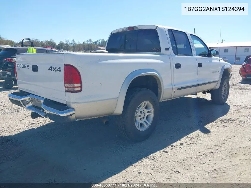 2001 Dodge Dakota Slt/Sport VIN: 1B7GG2ANX1S124394 Lot: 40659777