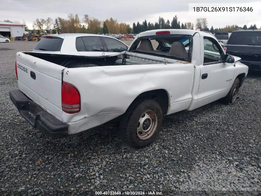 2001 Dodge Dakota Slt/Sport VIN: 1B7GL26X91S176346 Lot: 40733048