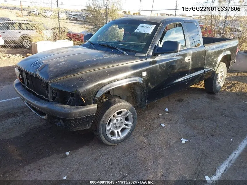 2001 Dodge Dakota Slt/Sport VIN: 1B7GG22N01S337806 Lot: 40811049