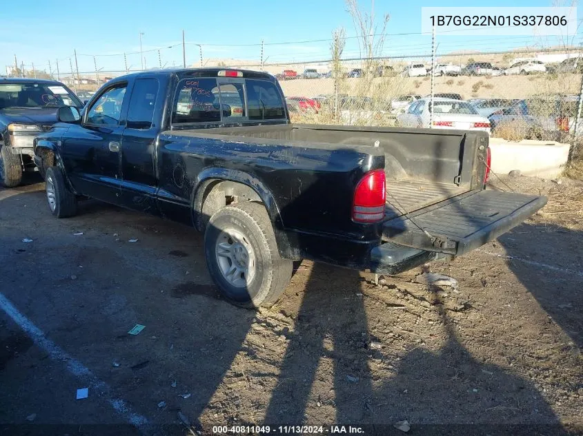 2001 Dodge Dakota Slt/Sport VIN: 1B7GG22N01S337806 Lot: 40811049