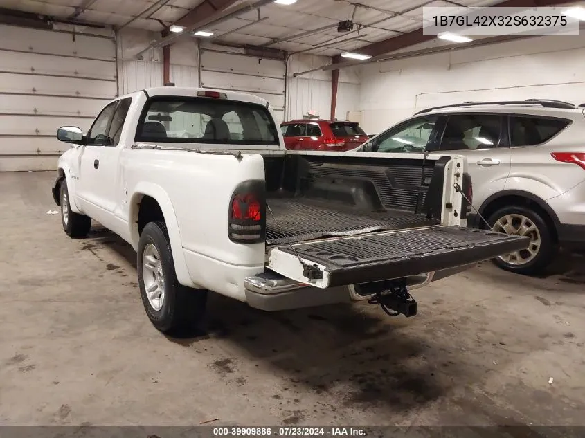 1B7GL42X32S632375 2002 Dodge Dakota Slt